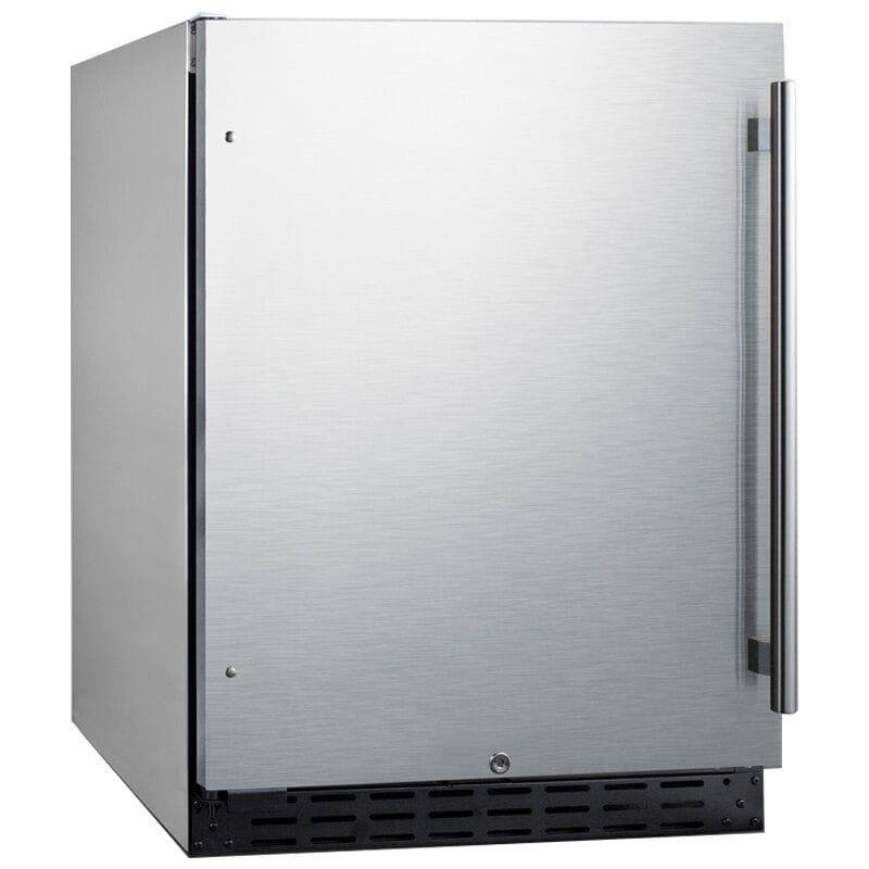 Summit 24 in. 4.2 cu. ft. Left-Hinged Undercounter Refrigerator - Stainless Steel, , hires