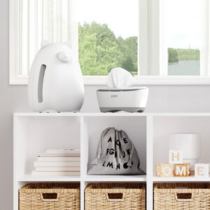 Pure Enrichment 11 in. HEPA Air Purifier with 4 Stages of Filtration, 3 Fan Settings & Sleep Mode - White, , hires