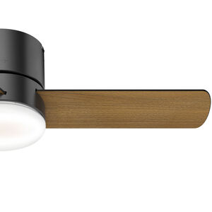 Hunter Minimus 44 in. Low Profile Ceiling Fan with LED Light Kit and Handheld Remote - Matte Black, Matte Black, hires