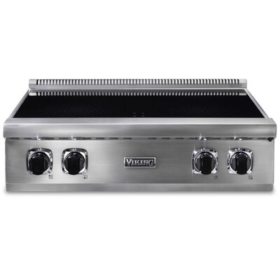 Viking 5 Series 30 in. 4-Burner Induction Rangetop with MagneQuick Power & Simmer Burner - Stainless Steel | VIRT5304BSS