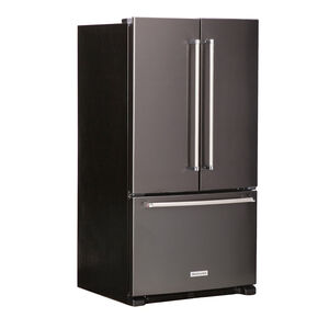 KitchenAid 36 in. 25.1 cu. ft. French Door Refrigerator with Internal Water Dispenser - Black Stainless Steel with PrintShield Finish, Black Stainless Steel with PrintShield Finish, hires