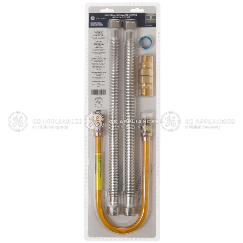 GE 18 in. Corrugated Connect Water Heater Kit, , hires