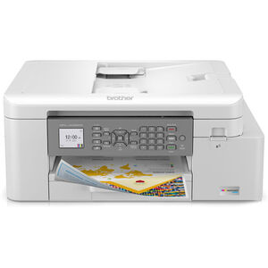 Brother - INKvestment Tank MFC-J4335DW Wireless All-in-One Inkjet Printer with up to 1-Year of Ink In-box - White/Gray
