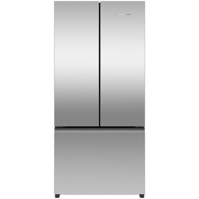 Fisher & Paykel Series 7 32 in. 18.0 cu. ft. Counter Depth French Door Refrigerator with Ice Maker - Stainless Steel | RF178ANJX1