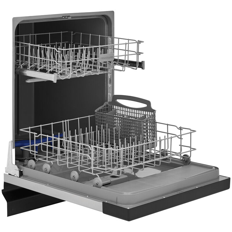 Frigidaire 24 in. Front Control Dishwasher with 62 dBa Sound Level & Pocket - Stainless Steel, Stainless Steel, hires