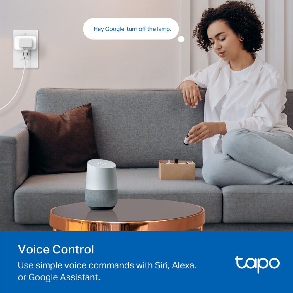 TP-Link - Tapo Smart Wi-Fi Plug Mini with Matter (3-pack