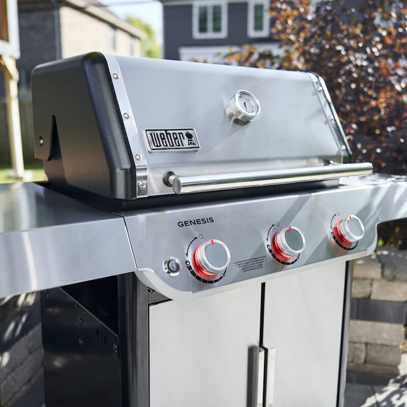 Weber Genesis S-315 Series 3-Burners Liquid Propane Gas Grill with Electronic Ignition System - Stainless Steel, , hires