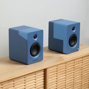 Victrola Tempo Bluetooth Bookshelf Speakers - Blue, , hires