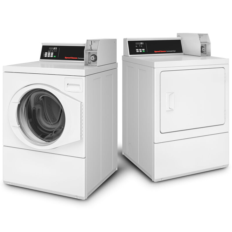 Speed Queen DV6 27 in. 7.0 cu. ft. Commercial Gas Dryer - White, , hires