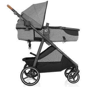 Evenflo Shyft Intuiti Travel System with Revolve180 LiteMax NXT Rotational Infant Car Seat - Fossil Gray, , hires