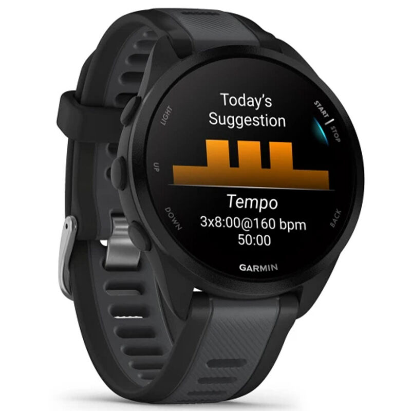 Garmin Forerunner 165 Running Smartwatch - Black/Slate Gray, , hires