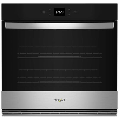 Whirlpool 30 in. 5.0 cu. ft. Electric Smart Wall Oven with Standard Convection & Self Clean - Fingerprint Resistant Stainless Steel | WOES5030LZ