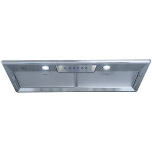 XO 28 in. Convertible Standard Style Range Hood with 600 CFM, 3 Fan Speeds & 2 LED Lights - Stainless Steel, , hires