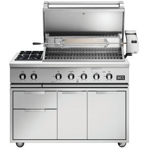DCS Series 7 48 in. 3-Burner Built-In Liquid Propane Gas Grill with Side Burner, Rotisserie & Smoke Box - Stainless Steel, , hires