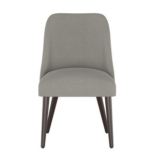 Skyline Furniture Modern Mid Century Dining Chair in Linen Fabric - Grey, , hires