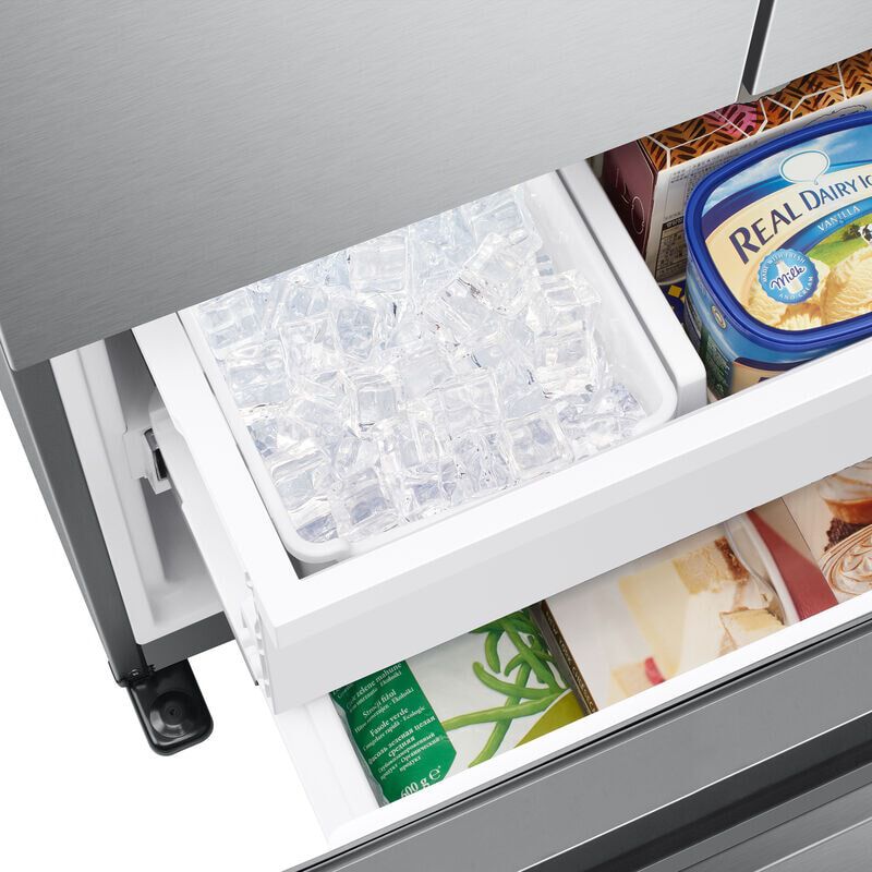 Samsung 33 in. 17.5 cu. ft. Smart Counter Depth French Door Refrigerator with Ice Maker - Fingerprint Resistant Stainless Steel, Fingerprint Resistant Stainless, hires