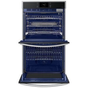 Samsung 30 in. 10.2 cu. ft. Smart Top Control SteamElectric Double Wall Oven with Dual Convection - Stainless Steel, , hires