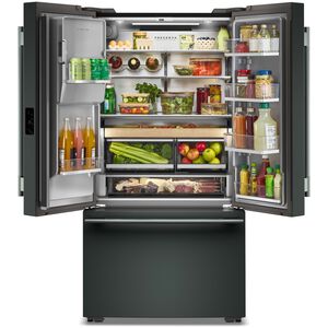 KitchenAid 36 in. 23.1 cu. ft. Smart Counter Depth French Door Refrigerator with Ice & Water Dispenser - Juniper, , hires
