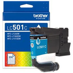 Brother LC501C Standard Yield Cyan Ink Cartridge, , hires