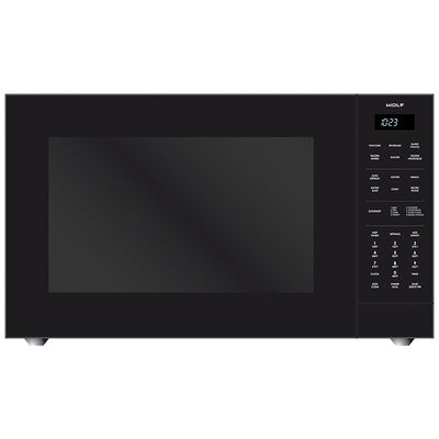 Wolf 25 in. 1.5 cu.ft Built-In/Countertop Microwave with 10 Power Levels & Sensor Cooking Controls - Black | MC24