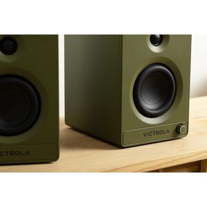 Victrola Tempo Bluetooth Bookshelf Speakers - Green, , hires