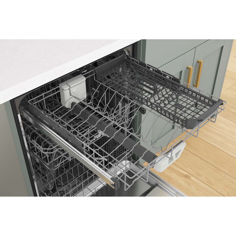 Whirlpool 24 in. Built-In Dishwasher with Top Control, 47 dBA Sound Level, 15 Place Settings, 5 Wash Cycles & Sanitize Cycle - Stainless Steel, Stainless Steel, hires