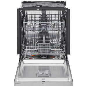 LG 24 in. Smart Built-In Dishwasher with Front Control, 48 dBA Sound Level, 14 Place Settings, 9 Wash Cycles & Sanitize Cycle - Stainless Steel, , hires