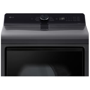 LG 27 in. 7.3 cu. ft. Smart Gas Dryer with AI Sensor Dry - Platinum Black, Platinum Black, hires