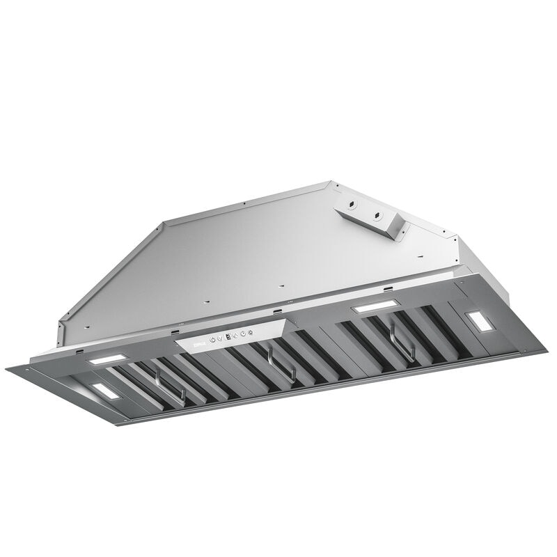 Zephyr 38 in. Ducted Standard Style Range Hood with 3 Fan Speeds & 4 LED Lights - Stainless Steel, , hires