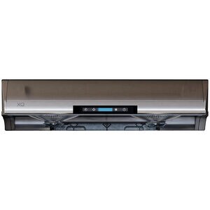XO 36 in. Ducted Standard Style Range Hood with 550 CFM, 6 Fan Speeds & 2 Halogen Lights - Stainless Steel, Stainless Steel, hires