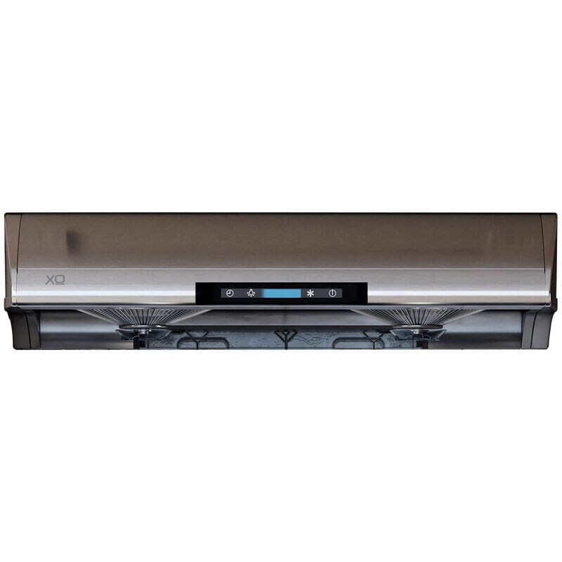 XO 36 in. Ducted Standard Style Range Hood with 550 CFM, 6 Fan Speeds & 2 Halogen Lights - Stainless Steel, Stainless Steel, hires