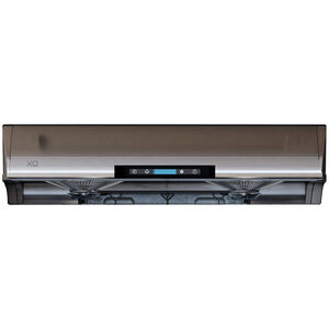 XO 36 in. Standard Style Range Hood with 6 Speed Settings, 550 CFM, Ducted Venting & 2 Halogen Lights - Stainless Steel, Stainless Steel, hires