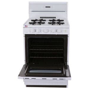 Premier 24 in. 2.9 cu. ft. Gas Range with Open Burners - White, , hires