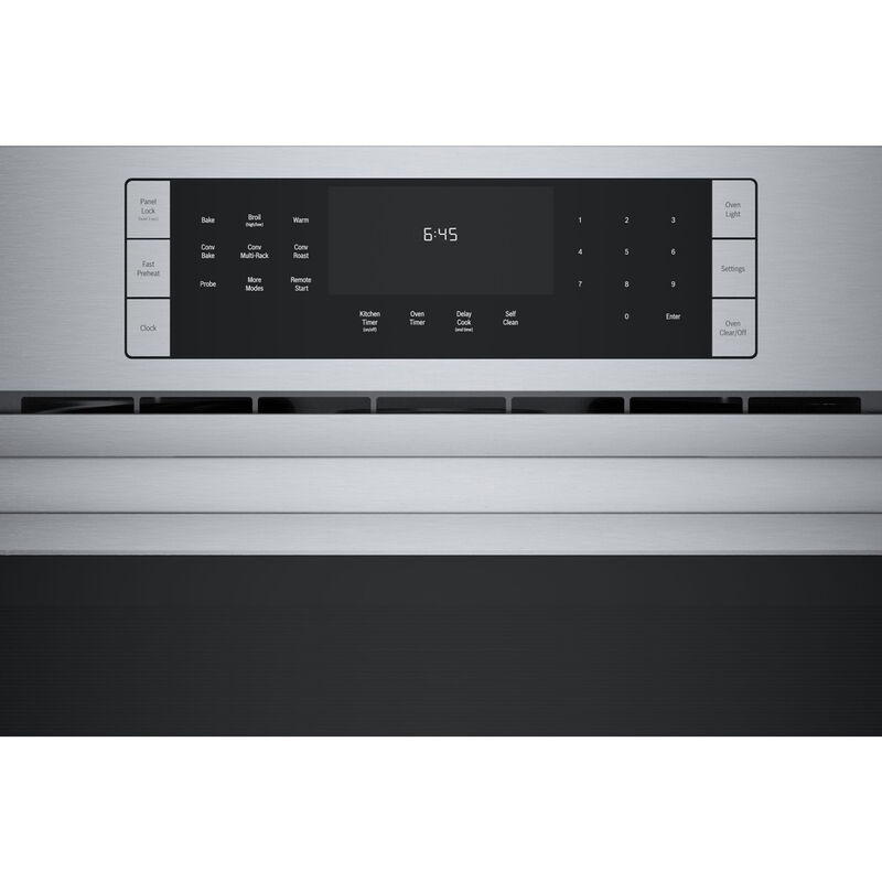 Bosch 800 Series 30 in. 4.6 cu. ft. Smart Electric Single Wall Oven with True European Convection - Stainless Steel, , hires