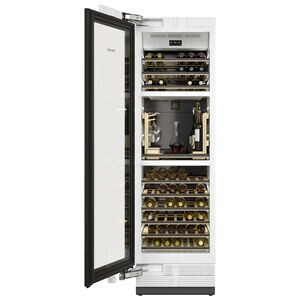 Miele MasterCool Series 24 in. Built-in Smart Wine Conditioning Unit with Wood Racks, Multi-Temperature Zones & 91 Bottle Capacity - Custom Panel Ready, , hires