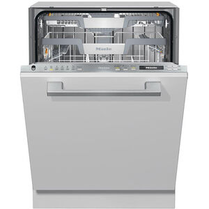 Miele 24 in. Built-In Dishwasher with Top Control, 43 dBA Sound Level, 16 Place Settings, Wash Cycles & Sanitize Cycle - Custom Panel Ready, , hires