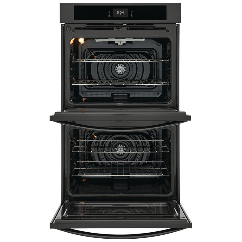 Frigidaire 30" 10.6 Cu. Ft. Electric Double Wall Oven with Standard Convection & Self Clean - Black, Black, hires
