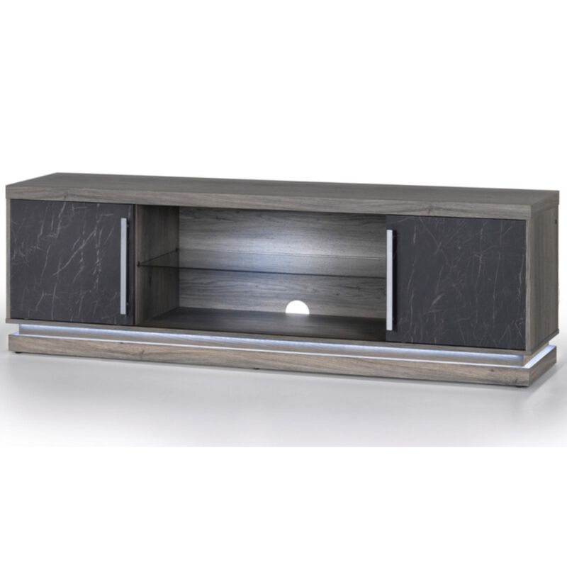 Living Style 70 in. TV Stand - Gray, , hires