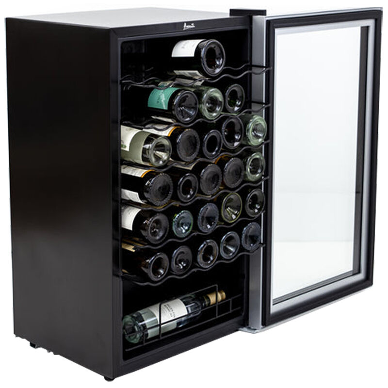 Avanti 20 in. Freestanding Wine Cooler with Wire Racks, Single Temperature Zone & 34 Bottle Capacity - Platinum, , hires