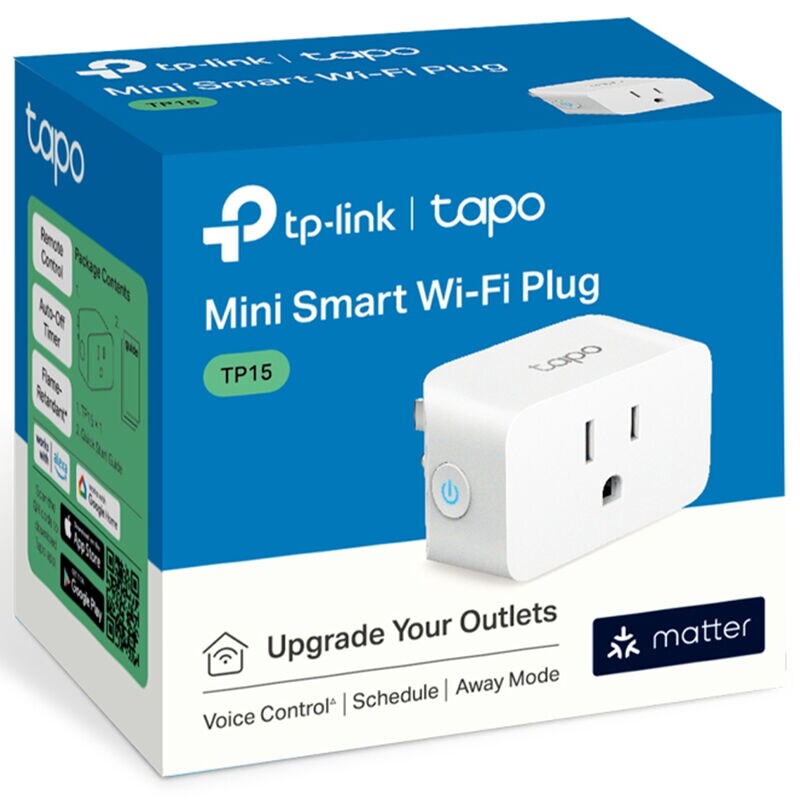 TP-Link - Tapo Smart Wi-Fi Plug Mini with Matter - White, , hires