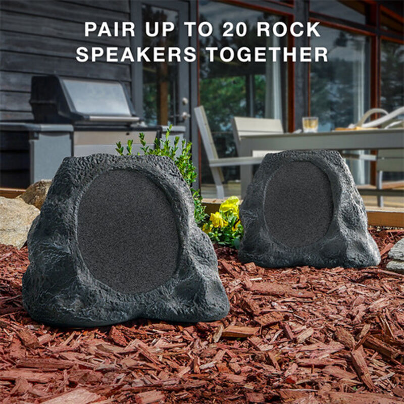 Victrola Outdoor Wireless Bluetooth Solar Rock Speaker Connect