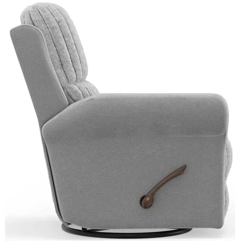 Catnapper Foxy Swivel Glider Recliner - Nickel, , hires