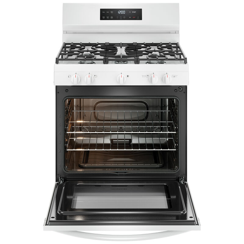 Frigidaire 30 in. 5.1 cu. ft. Gas Range with 5 Sealed Burners - White, , hires