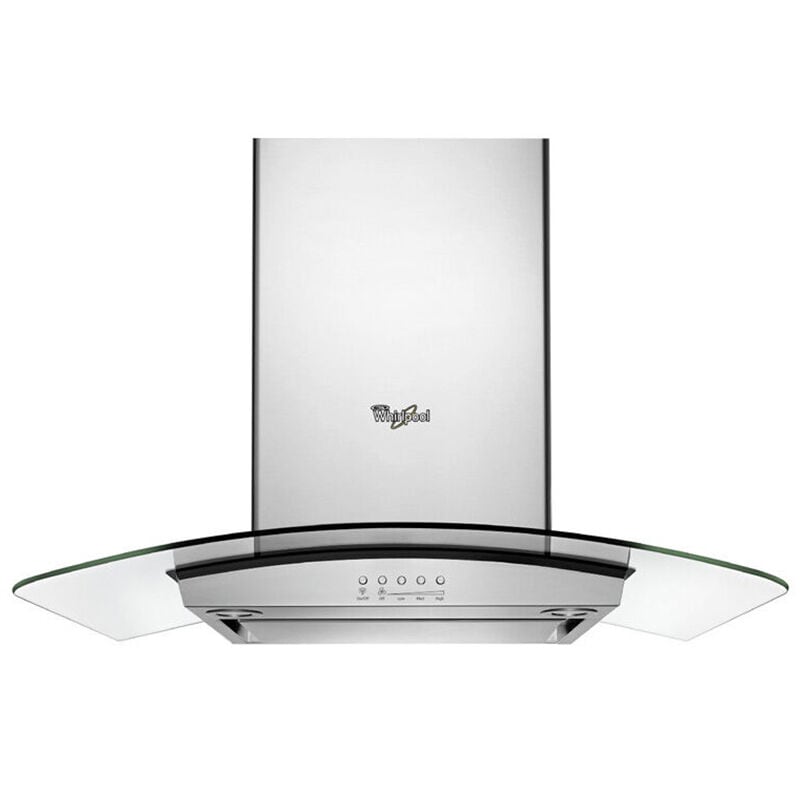 Whirlpool 36 in. Convertible Chimney Style Range Hood with 400 CFM, 3 Fan Speeds & 2 LED Lights - Stainless Steel, , hires