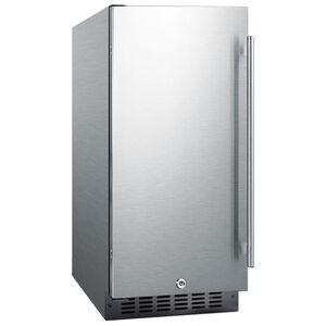 Summit 15 in. 2.2 cu. ft. Left-Hinged Undercounter Refrigerator - Stainless Steel, , hires