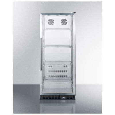 Summit Commercial 24 in. Built-In/Freestanding Beverage Center with Adjustable Shelves & Knob(s) Control - Stainless Steel | SCR1156CSS