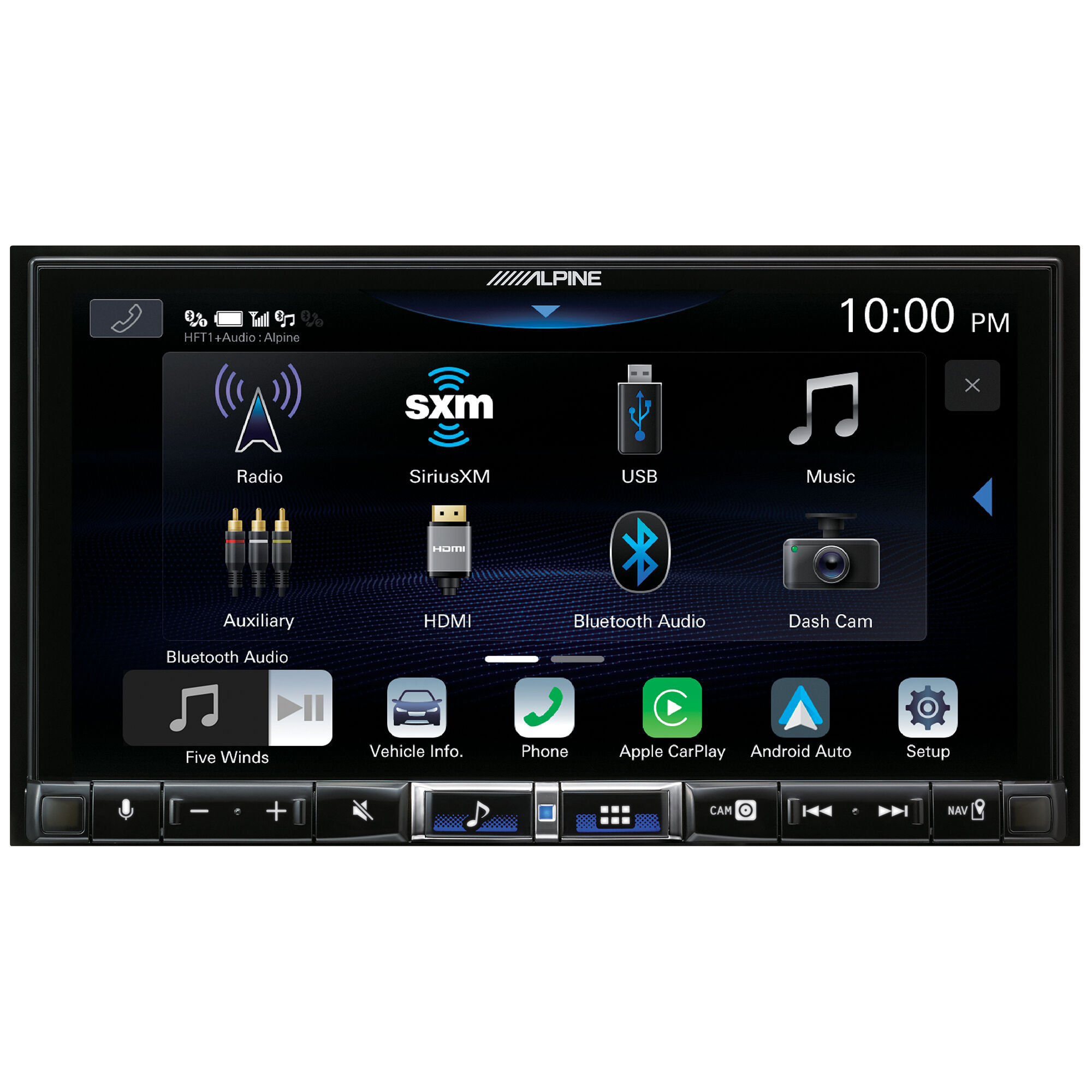 MARK X タッチスクリーンインダッシュモニター ALPINE 700W Alpine Digital Multimedia Receiver with 7 in. Touchscreen Display