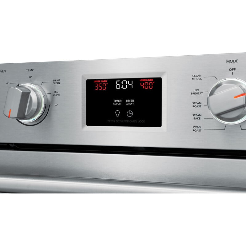 Frigidaire Professional 30 in. 10.6 cu. ft. Top Control Electric Double Wall Oven with True European Convection - Stainless Steel, , hires