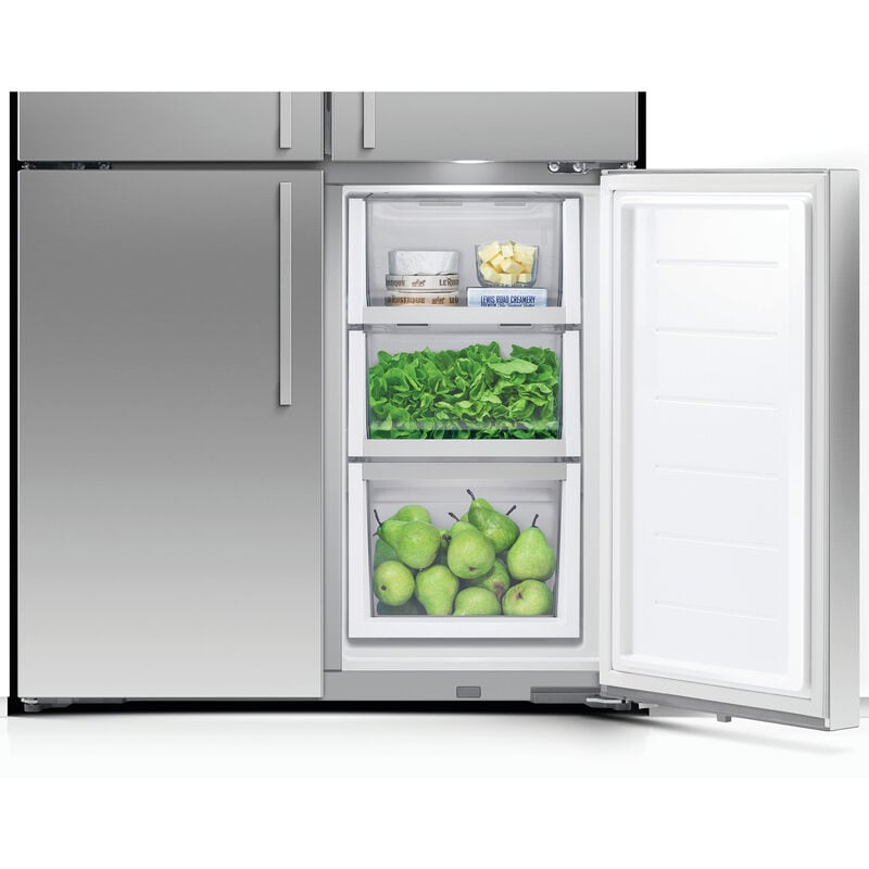 Fisher & Paykel Series 7 36 in. 19 cu. ft. Smart Counter Depth 4-Door French Door Refrigerator with Water Dispenser - Stainless Steel, , hires