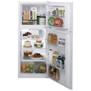 GE 24 in. 11.6 cu. ft. Top Freezer Refrigerator - White, White, hires